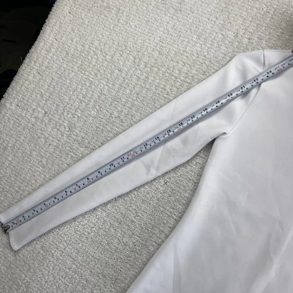 Abercrombie & Fitch Women’s Size XS Long-Sleeve Slim Strech Top White Preppy - Picture 9 of 14